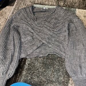 Crop Top Wool Sweater